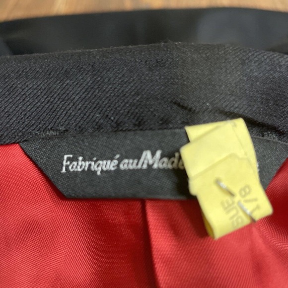 Samuelsohn Black Wool Sport Coat 42R Alton Super 110s Made in Canada Dry Cleaned - Picture 12 of 13